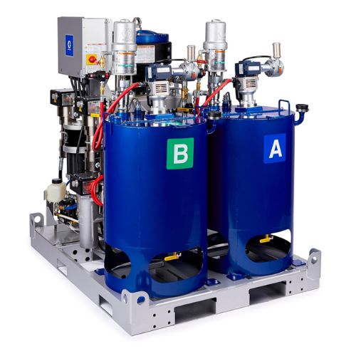 Graco XP Plural Pump Skid Mount with Heated Hoppers - Image 4