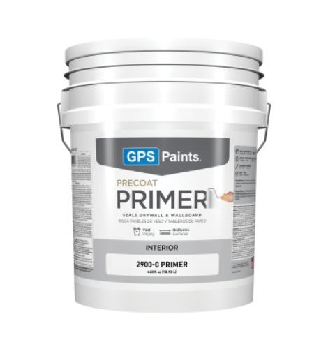GPS Paints Precoat Primer interior bucket, PVA primer and sealer for smooth drywall and wallboard surfaces